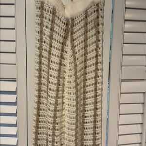 NWT Crochet Knit Pants